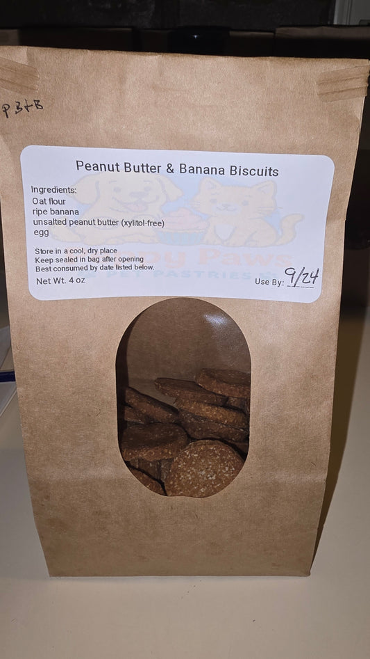 Peanut Butter & Banana Biscuits